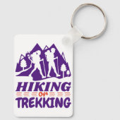 Wandern oder Trekking Schlüsselanhänger (Rückseite)