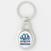 Wandern oder Trekking Schlüsselanhänger (Vorderseite)