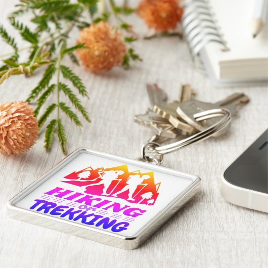 Wandern oder Trekking Schlüsselanhänger (Seite)