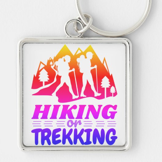 Wandern oder Trekking Schlüsselanhänger (Vorne)