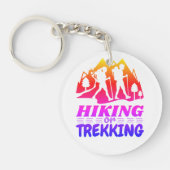 Wandern oder Trekking Schlüsselanhänger (Vorderseite)