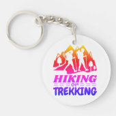 Wandern oder Trekking Schlüsselanhänger (Vorderseite)