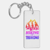 Wandern oder Trekking Schlüsselanhänger (Vorderseite links)