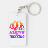 Wandern oder Trekking Schlüsselanhänger (Rückseite)