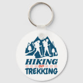 Wandern oder Trekking Schlüsselanhänger (Vorderseite)