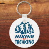 Wandern oder Trekking Schlüsselanhänger (Vorderseite)