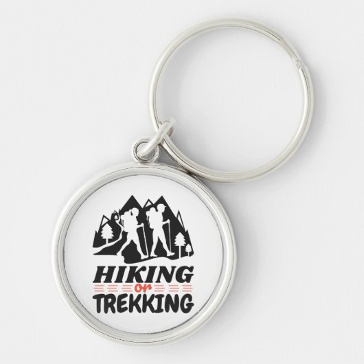 Wandern oder Trekking Schlüsselanhänger (Vorne)