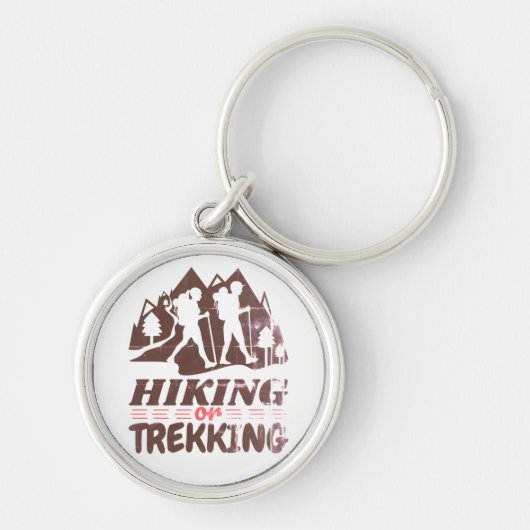 Wandern oder Trekking Schlüsselanhänger (Vorne)