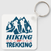 Wandern oder Trekking Schlüsselanhänger (Rückseite)