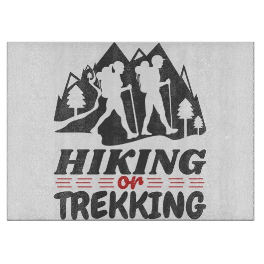 Wandern oder Trekking Schneidebrett (Vorderseite)