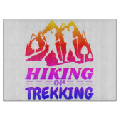 Wandern oder Trekking Schneidebrett (Vorderseite)