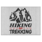 Wandern oder Trekking Schneidebrett (Vorderseite)