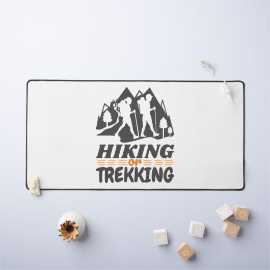 Wandern oder Trekking Schreibtischunterlage (Kindertisch)