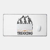 Wandern oder Trekking Schreibtischunterlage (Tastatur & Maus)
