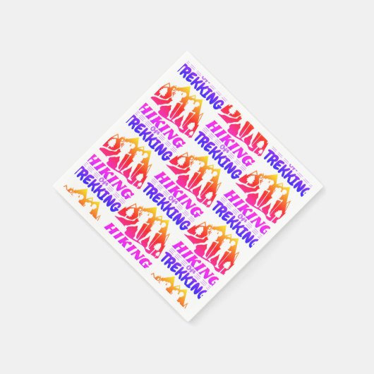 Wandern oder Trekking Serviette (Ecke)