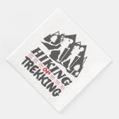 Wandern oder Trekking Serviette (Ecke)
