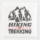 Wandern oder Trekking Serviette (Vorderseite)