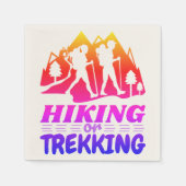 Wandern oder Trekking Serviette (Vorderseite)