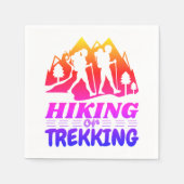 Wandern oder Trekking Serviette (Vorderseite)