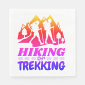 Wandern oder Trekking Serviette (Vorderseite)