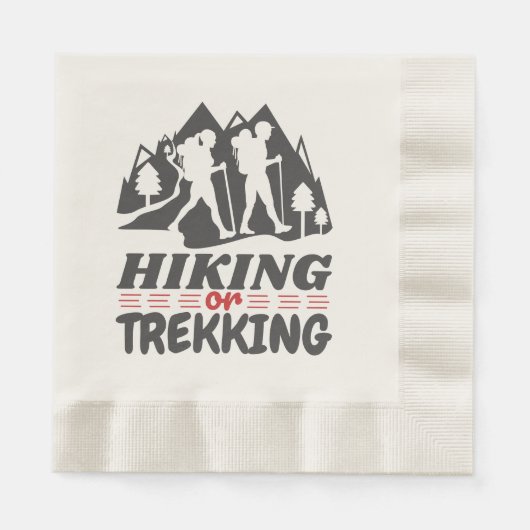 Wandern oder Trekking Serviette (Vorderseite)
