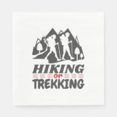 Wandern oder Trekking Serviette (Vorderseite)