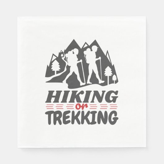 Wandern oder Trekking Serviette (Vorderseite)