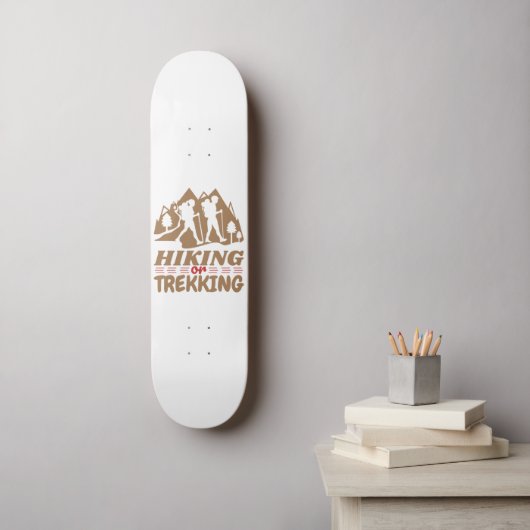 Wandern oder Trekking Skateboard (Wandkunst)