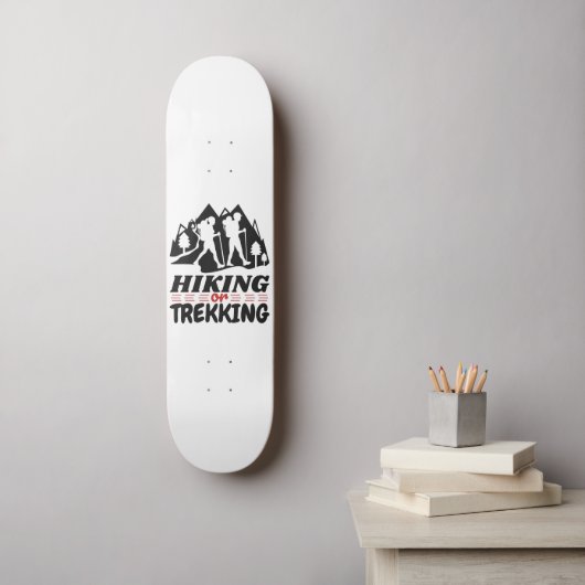 Wandern oder Trekking Skateboard (Wandkunst)