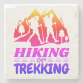 Wandern oder Trekking Steinuntersetzer (Vorderseite)