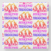 Wandern oder Trekking Steinuntersetzer (Vorderseite)