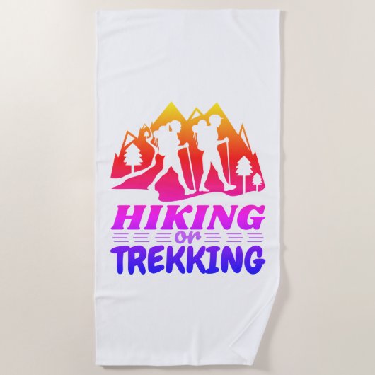 Wandern oder Trekking Strandtuch (Vorderseite)