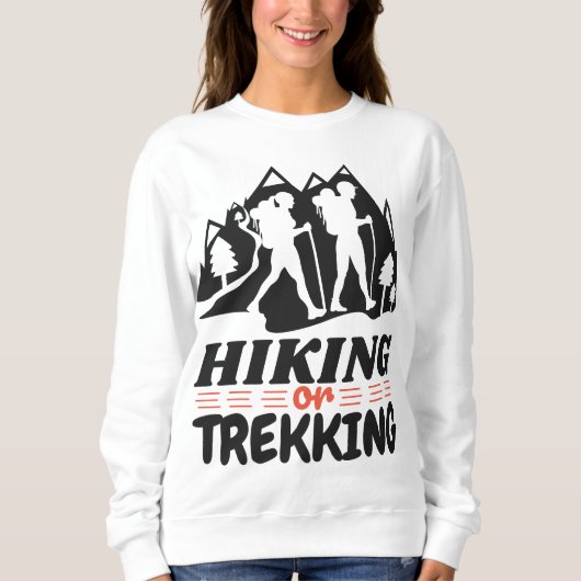 Wandern oder Trekking Sweatshirt (Vorderseite)