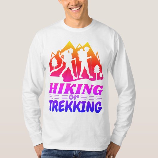 Wandern oder Trekking T-Shirt (Vorderseite)