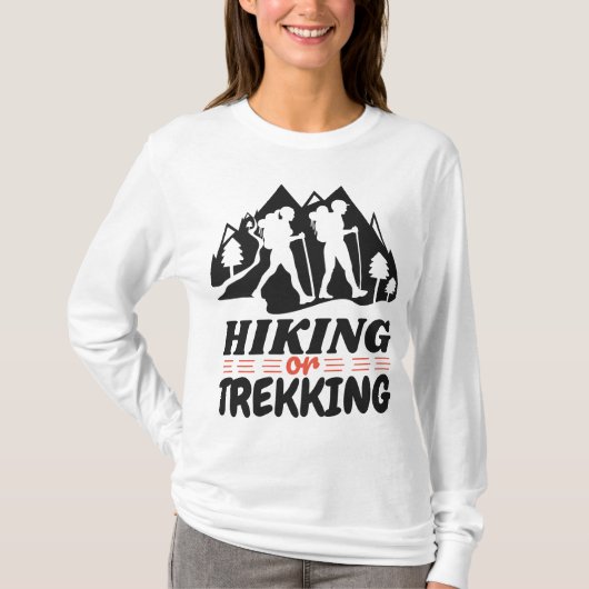 Wandern oder Trekking T-Shirt (Vorderseite)