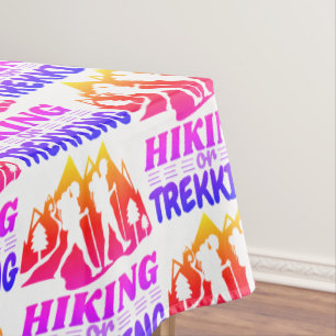 Wandern oder Trekking Tischdecke