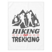 Wandern oder Trekking Tischdecke (Vorderseite)