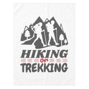 Wandern oder Trekking Tischdecke