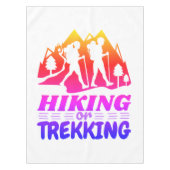 Wandern oder Trekking Tischdecke (Vorderseite)