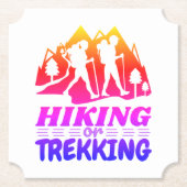 Wandern oder Trekking Untersetzer (Vorderseite)