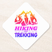 Wandern oder Trekking Untersetzer (Vorderseite)