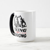 Wandern oder Trekking Verwandlungstasse (Vorderseite Links)