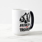Wandern oder Trekking Verwandlungstasse (VorderseiteRechts)