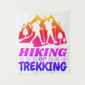Wandern oder Trekking Wandteppich (Vorderseite)