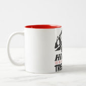 Wandern oder Trekking Zweifarbige Tasse (Links)