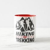 Wandern oder Trekking Zweifarbige Tasse (Mittel)