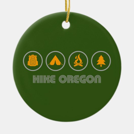 Wandern Oregon Keramik Ornament (Vorne)
