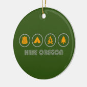 Wandern Oregon Keramik Ornament (Links)