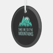 Wandern Ornament Aus Glas (Vorderseite links)