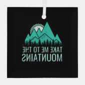 Wandern Ornament Aus Glas (Rückseite)